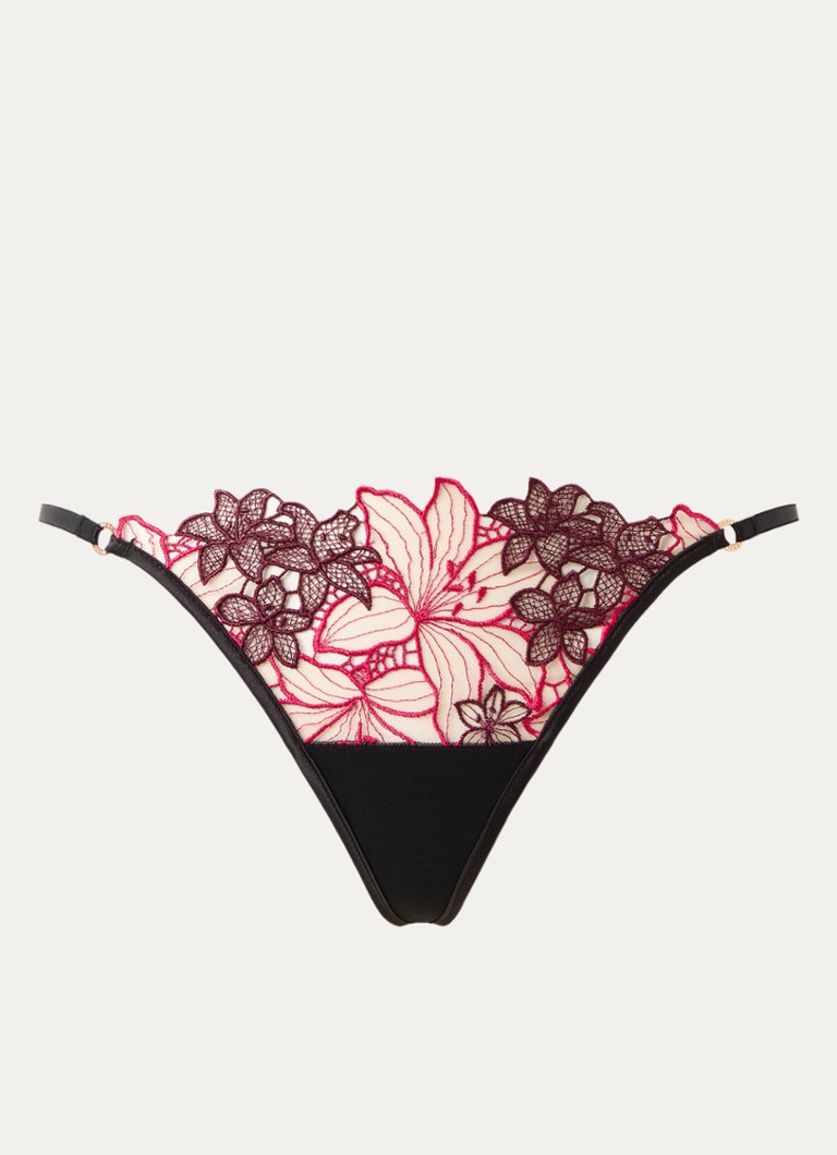 Bluebella Dames Calantha string van mesh met bloemborduring in de kleur Multicolor, maat: 42
