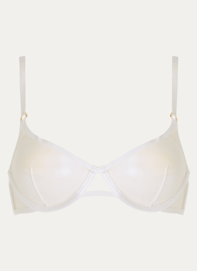 Bluebella Dames Naomi beugel bh van mesh in de kleur Wit, maat: E75