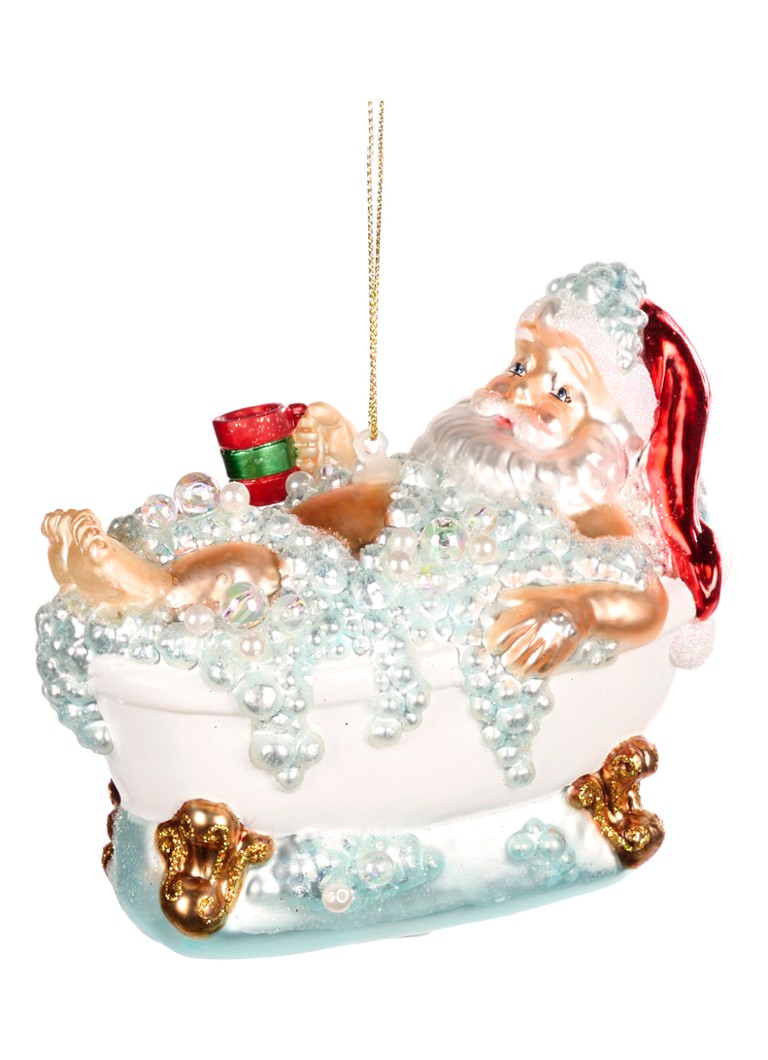 Goodwill Kerstman in Bad kersthanger 12 cm Wit - Deal