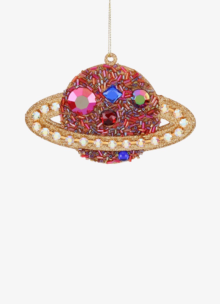 Goodwill Planeet Saturnus kersthanger 12 cm Roze - Deal