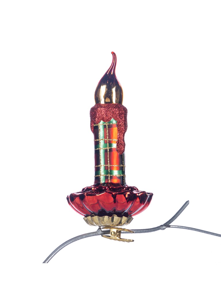 Goodwill Glazen kerstornament met clip 16 cm Rood - Deal