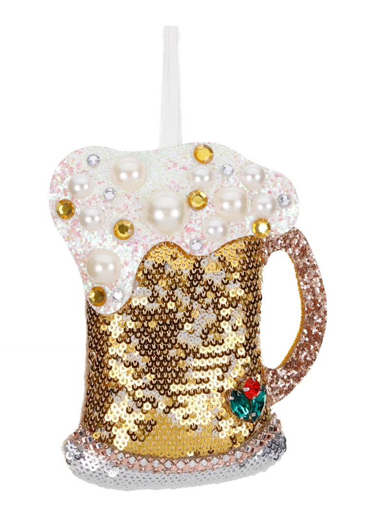 Goodwill Kerstbier kersthanger 14 cm Goud - Deal