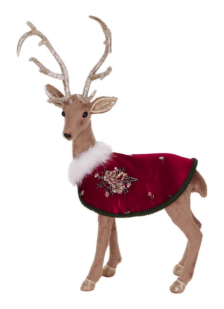 Goodwill Hert met Cape kerstornament 59 cm Bruin - Deal