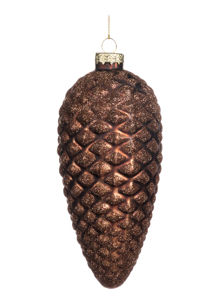Goodwill Dennenappel kersthanger 17 cm Bruin - Deal