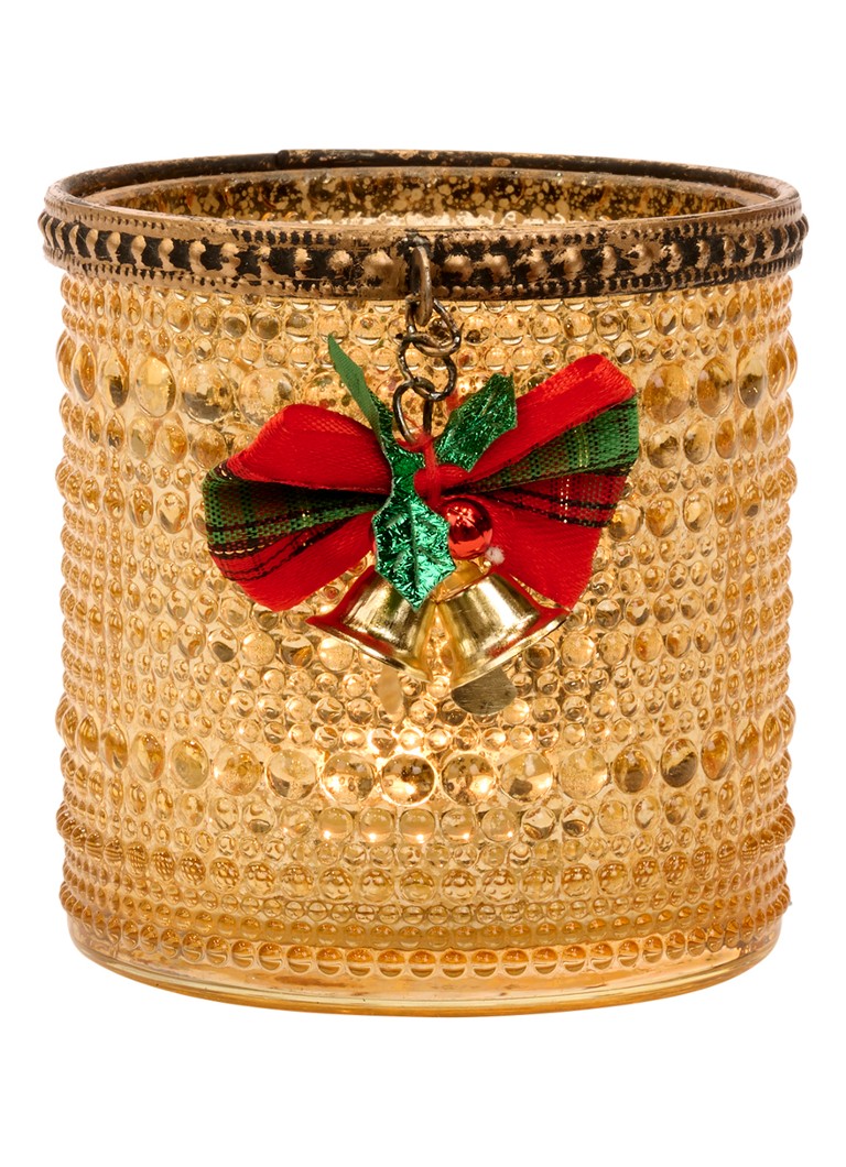 Goodwill Kerstbel waxinelichthouder 10,5 cm Goud - Deal