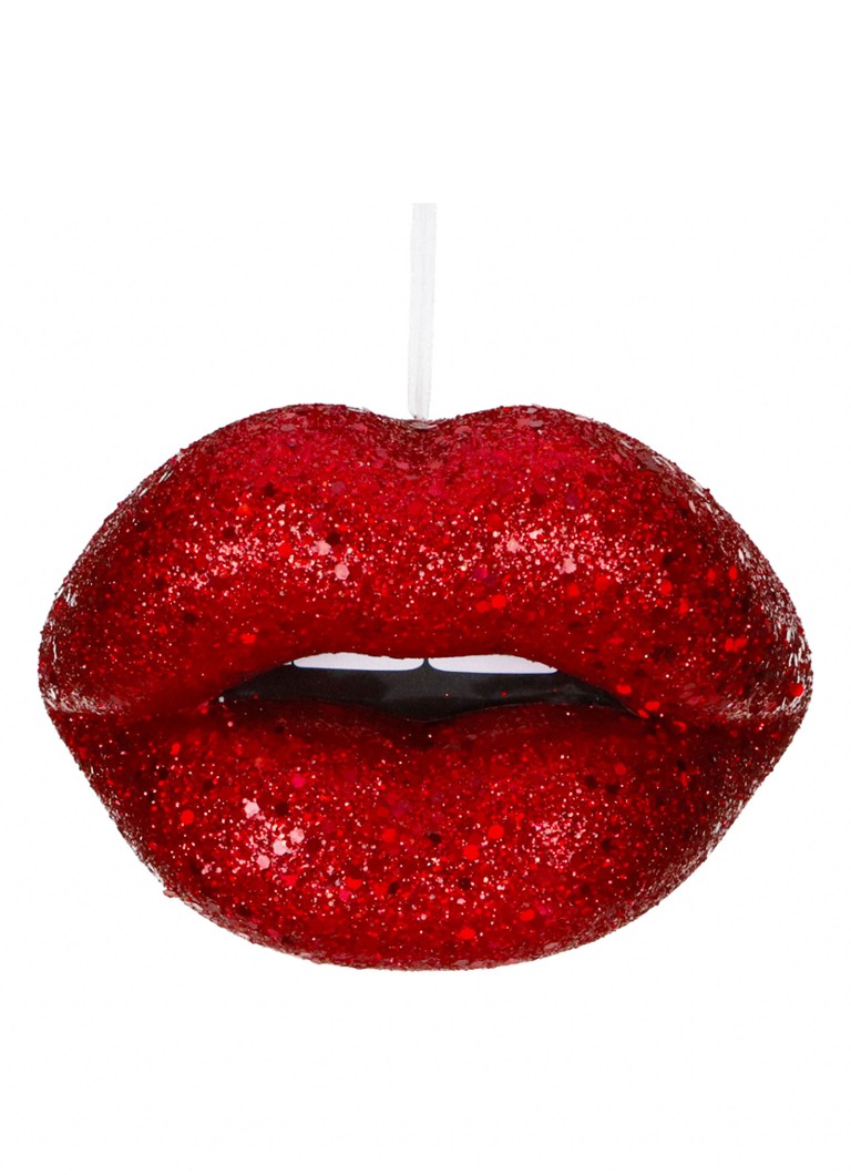Goodwill Kussende Lippen kersthanger 18 cm Multicolor - Deal