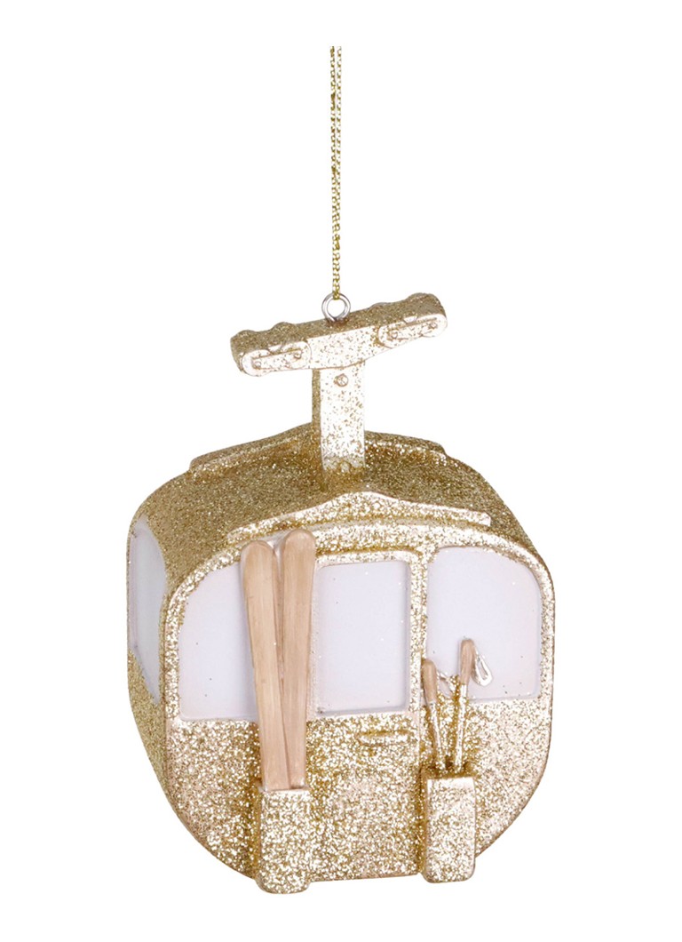 Goodwill Skigondel kersthanger 10,5 cm Goud - Deal
