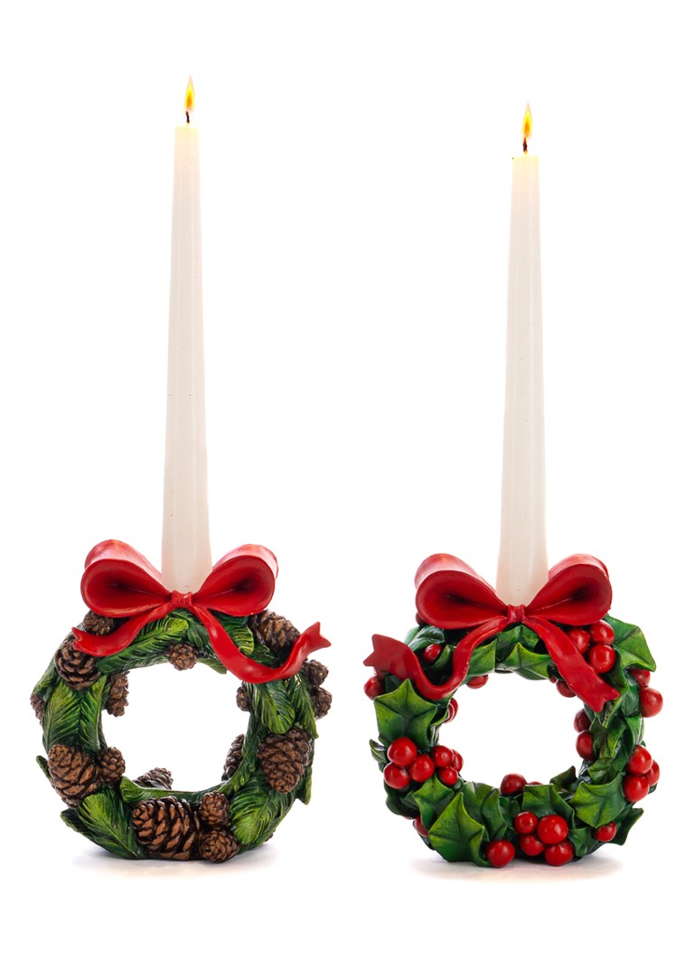 Goodwill Kerstkrans kandelaar 14,5 cm Multicolor - Deal