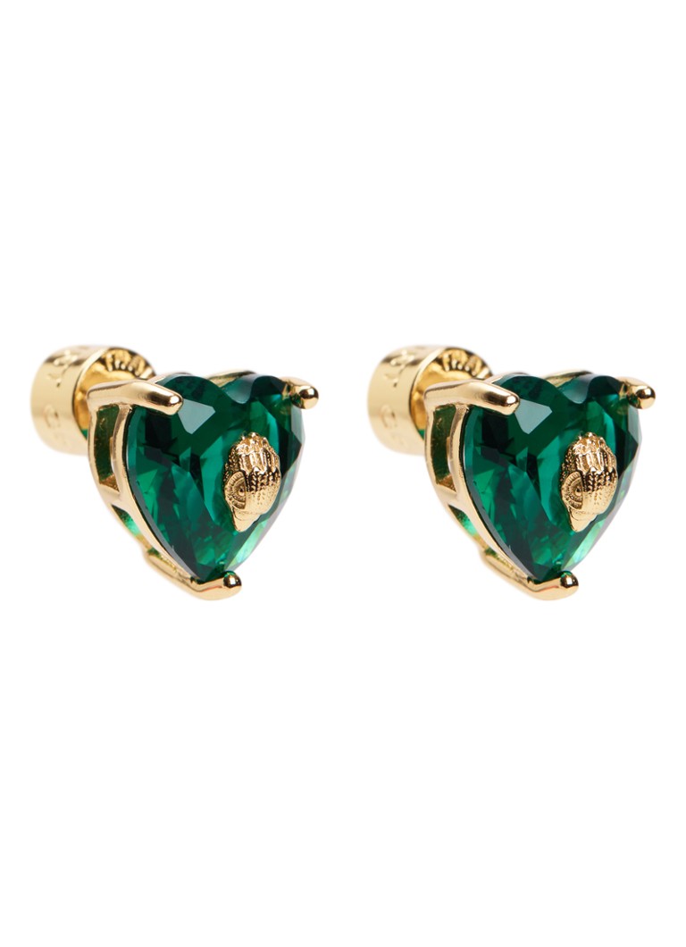 Kurt Geiger Dames Crystal Heart oorknopjes met kristal