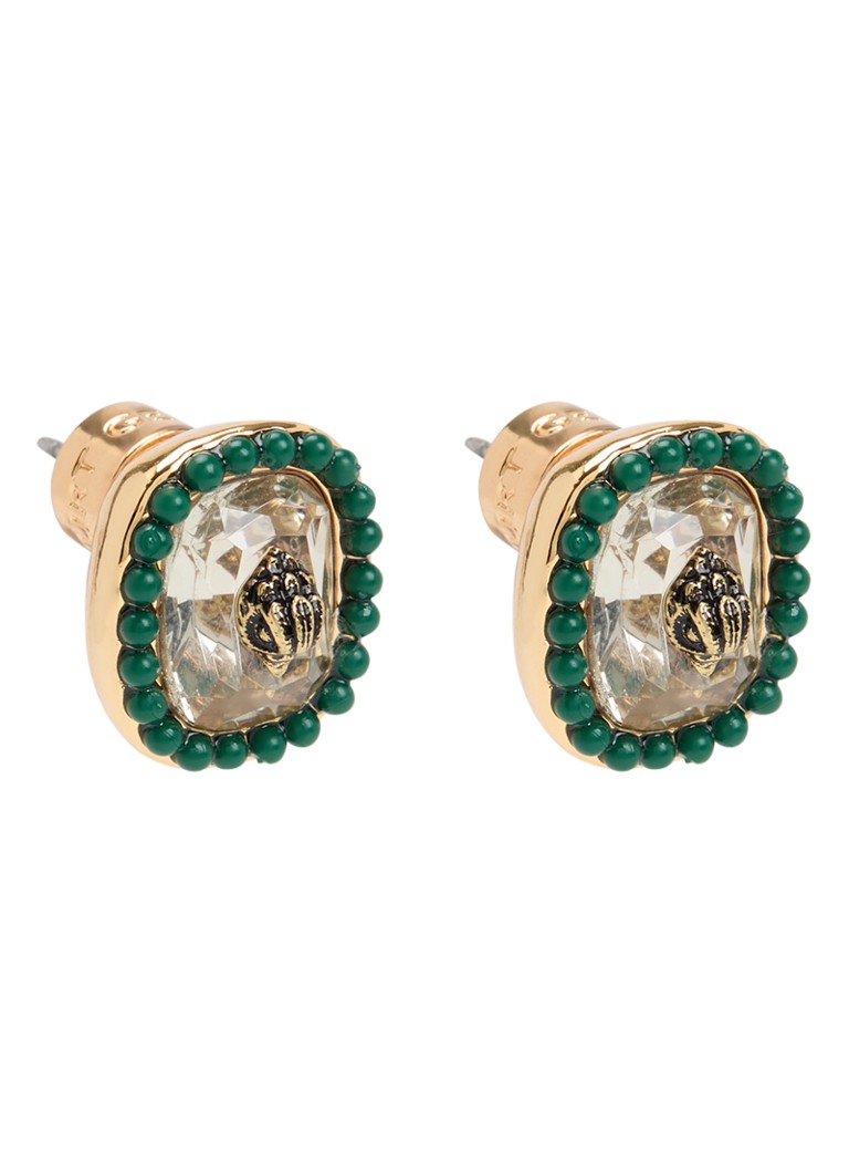 Kurt Geiger Dames Sloane oorstekers met kristal in de kleur Goud, maat: NOSZ
