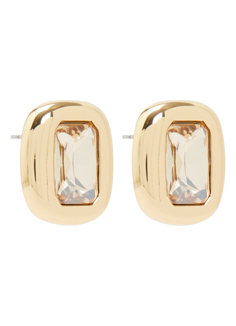 Kurt Geiger Dames Small Ophelia oorstekers met kristal in de kleur Goud, maat: NOSZ