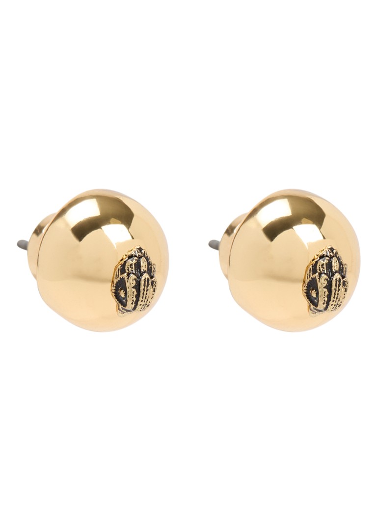 Kurt Geiger Dames XS Dome oorstekers in de kleur Goud, maat: NOSZ