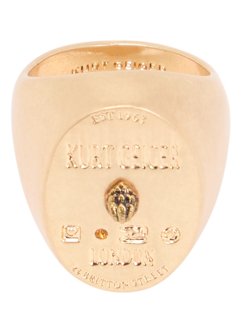 Kurt Geiger Dames London ring in de kleur Goud, maat: M/L