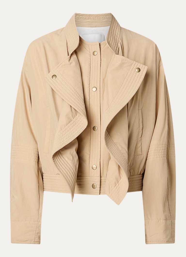Isabel Marant Dames Tricia jack met steekzakken in de kleur Zand, maat: 34