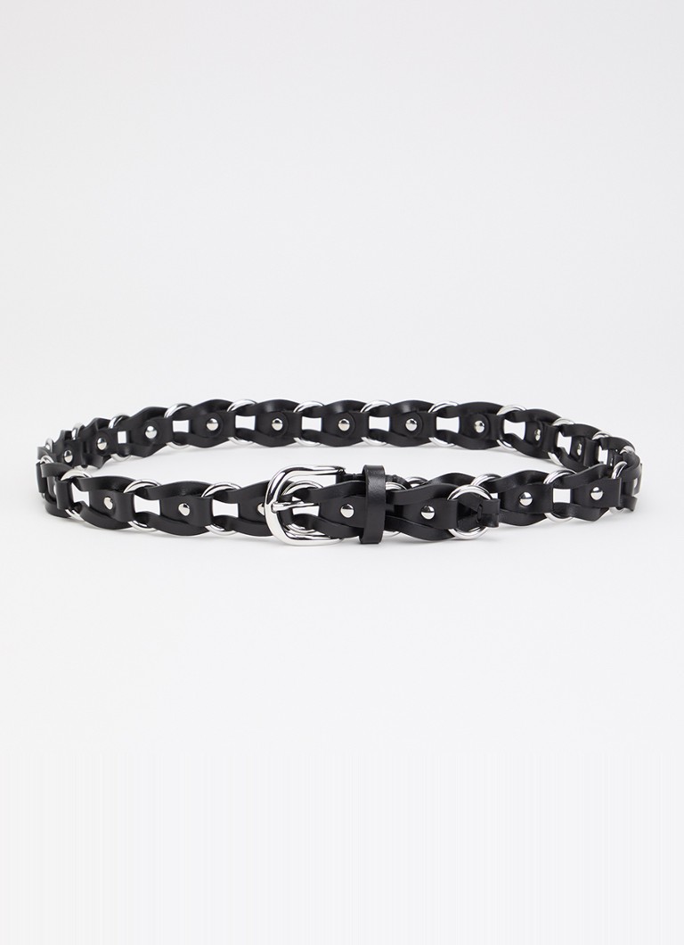 Isabel Marant Dames Bali riem van leer in de kleur Zwart, maat: 80