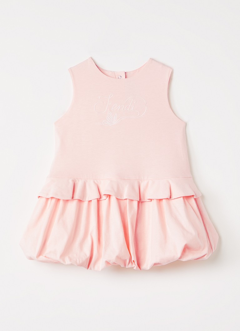 Fendi Meisjes Jurk met logoborduring in de kleur Roze, maat: 24M=92