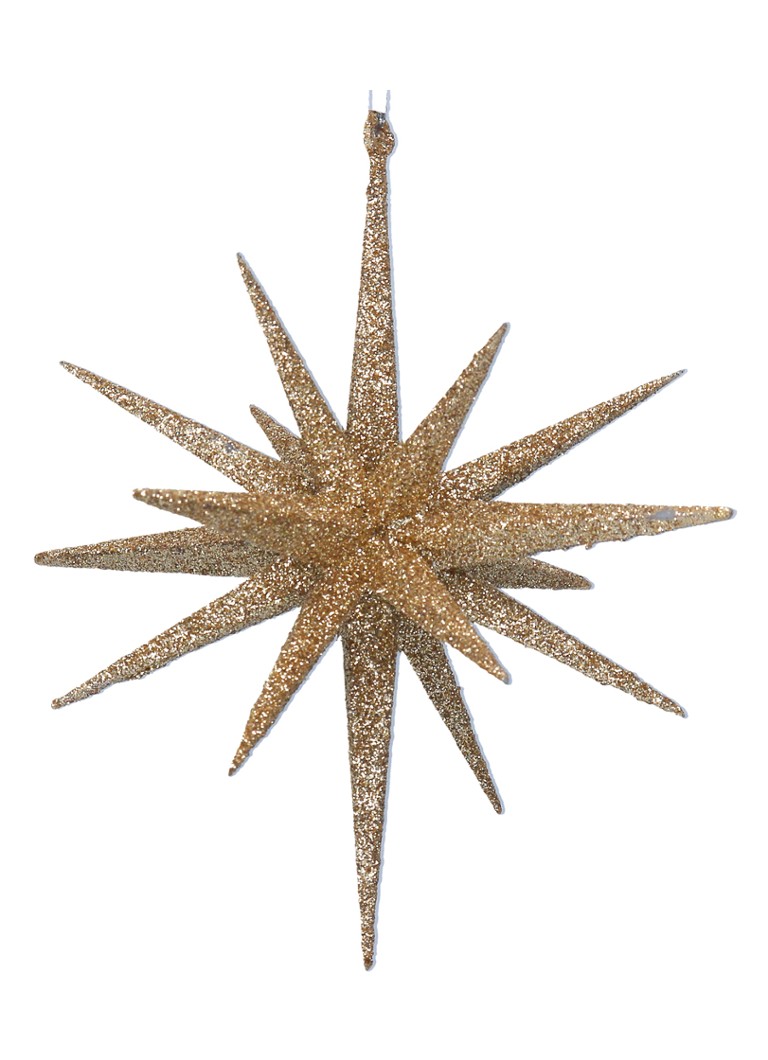 Gisela Graham Bethlehem Ster kersthanger 15 cm Goud - Deal