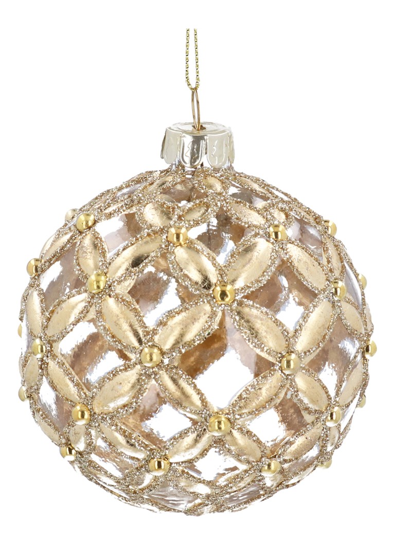 Gisela Graham Kerstbal 8 cm Goud - Deal