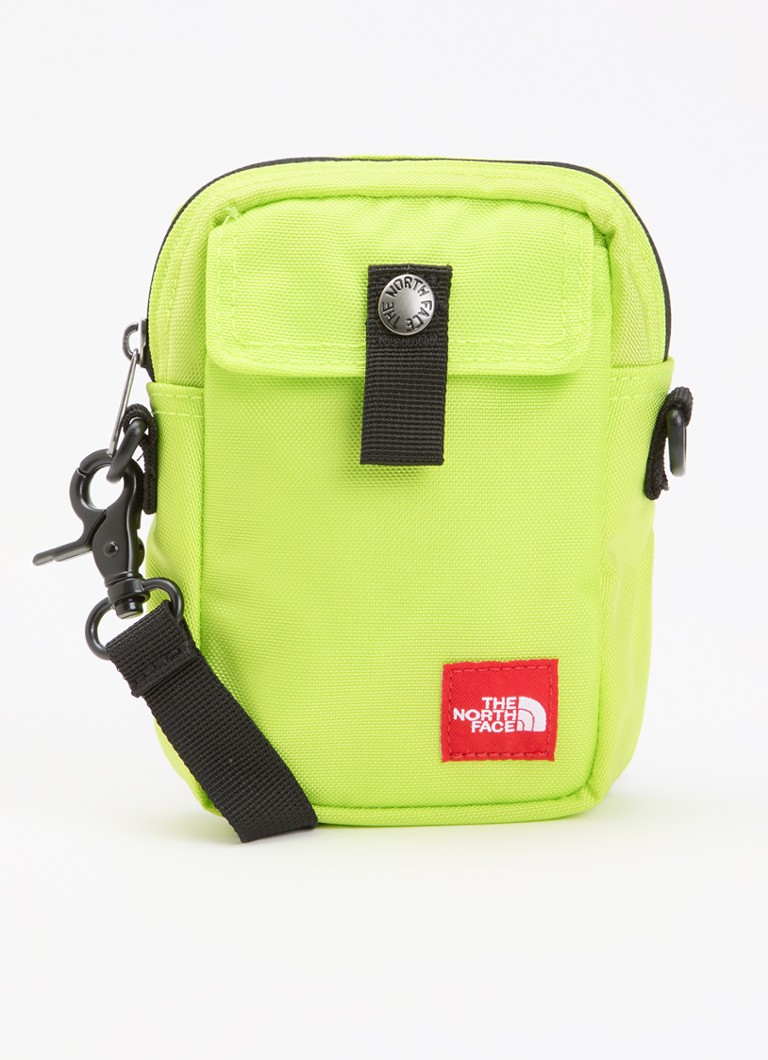 The North Face Dames Red Box S crossbody tas met logo in de kleur Neongeel, maat: 1maat