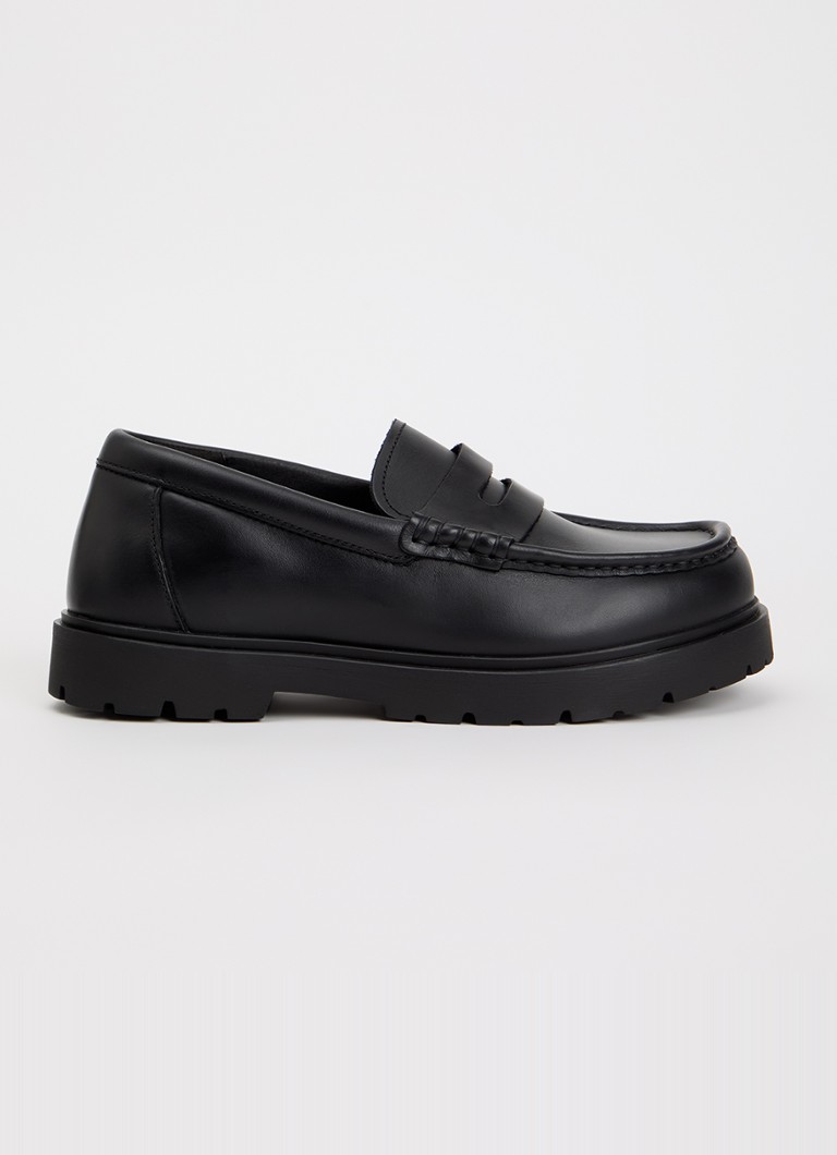 Birkenstock Dames Narrow Fit Highwood loafer van leer in de kleur Zwart, maat: 40