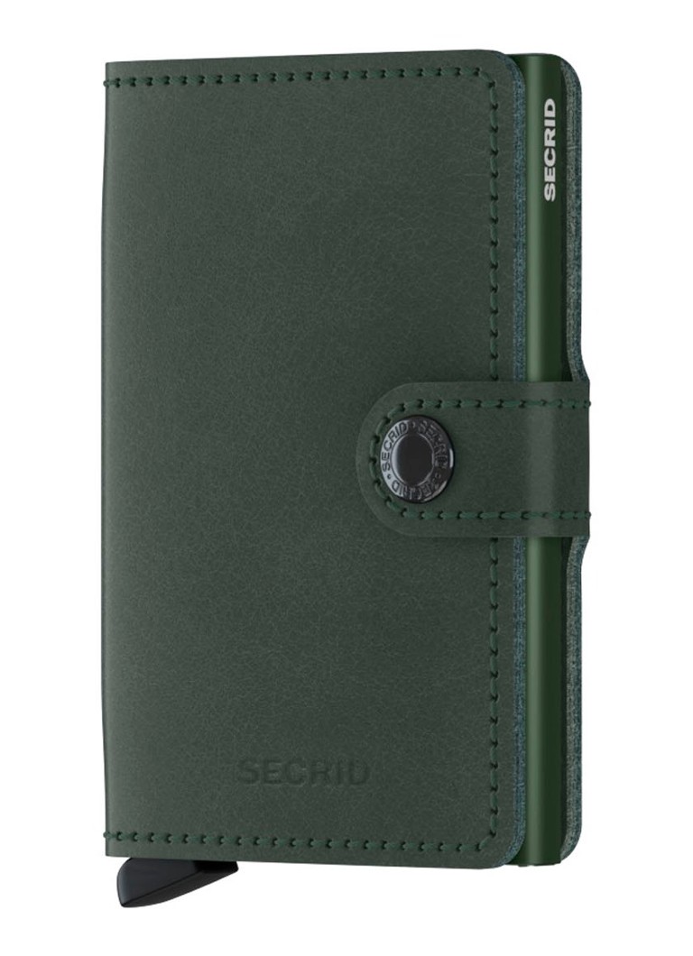 Secrid Miniwallet pasjeshouder van leer Donkergroen - Deal