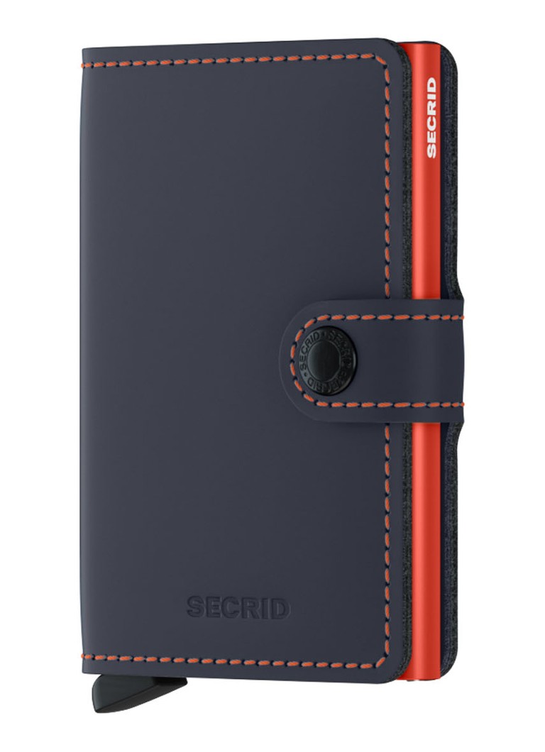 Secrid Miniwallet pasjeshouder van leer Donkerblauw - Deal