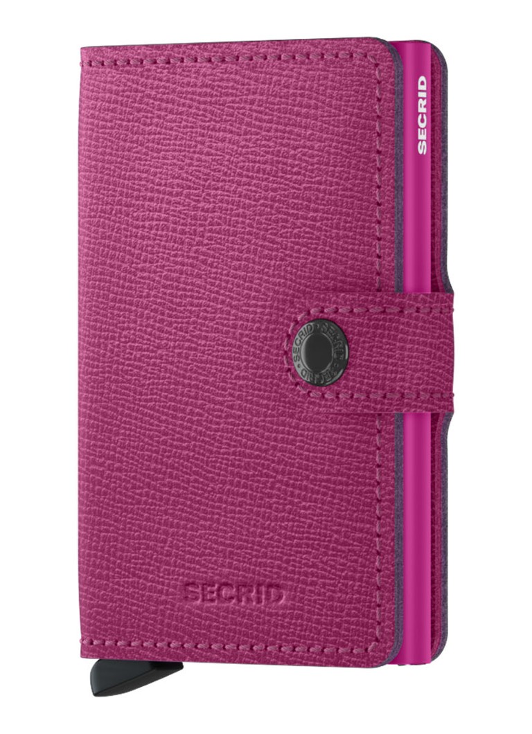 Secrid Miniwallet pasjeshouder van leer Fuchsia - Deal