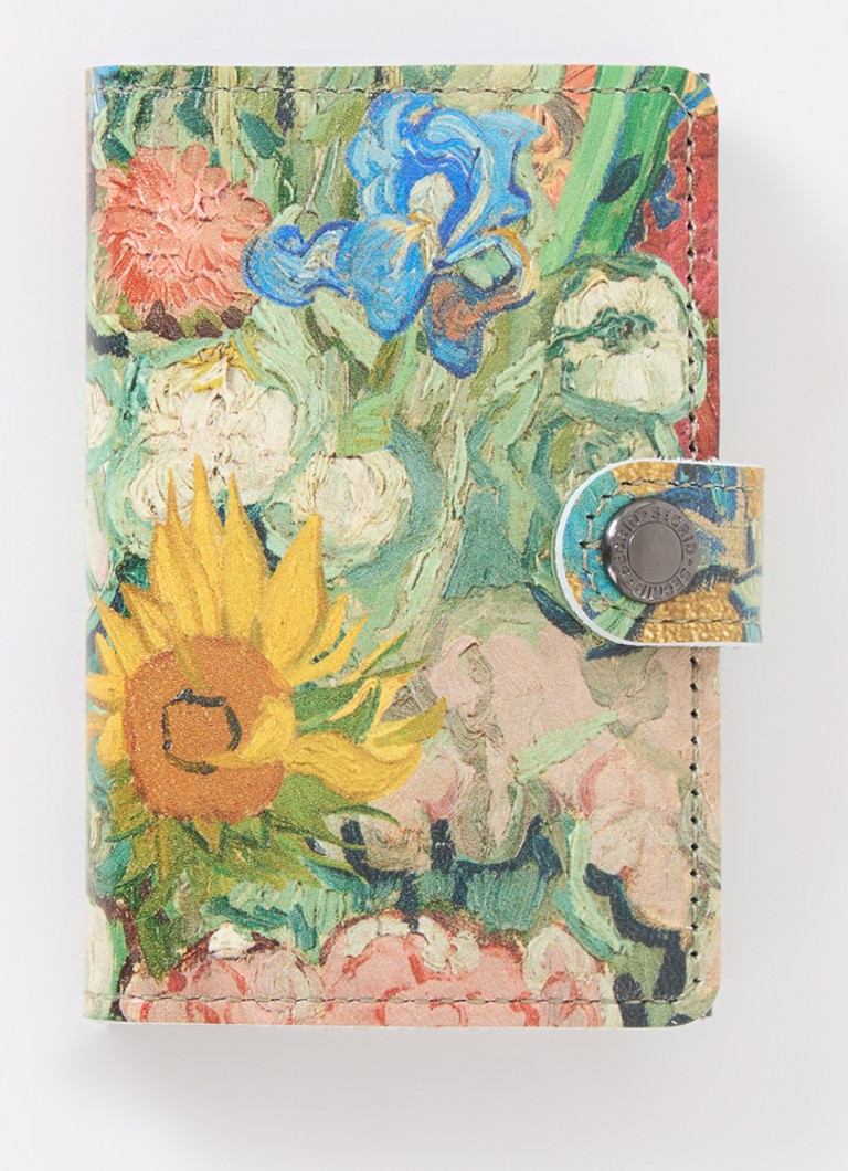 Secrid Vincent Van Gogh Bouquet pasjeshouder van leer Groen - Deal