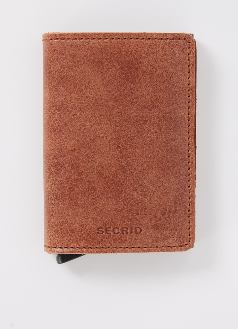 Secrid Slimwallet pasjeshouder van leer Bruin - Deal