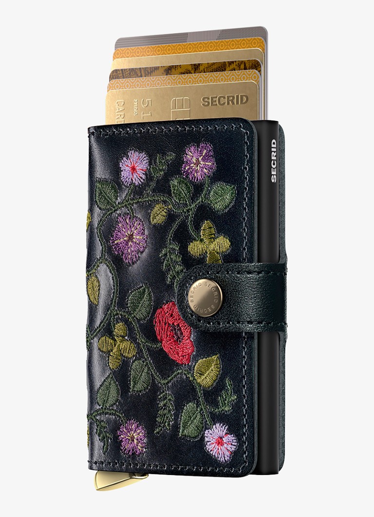 Secrid Miniwallet+ pasjeshouder van leer Zwart - Deal