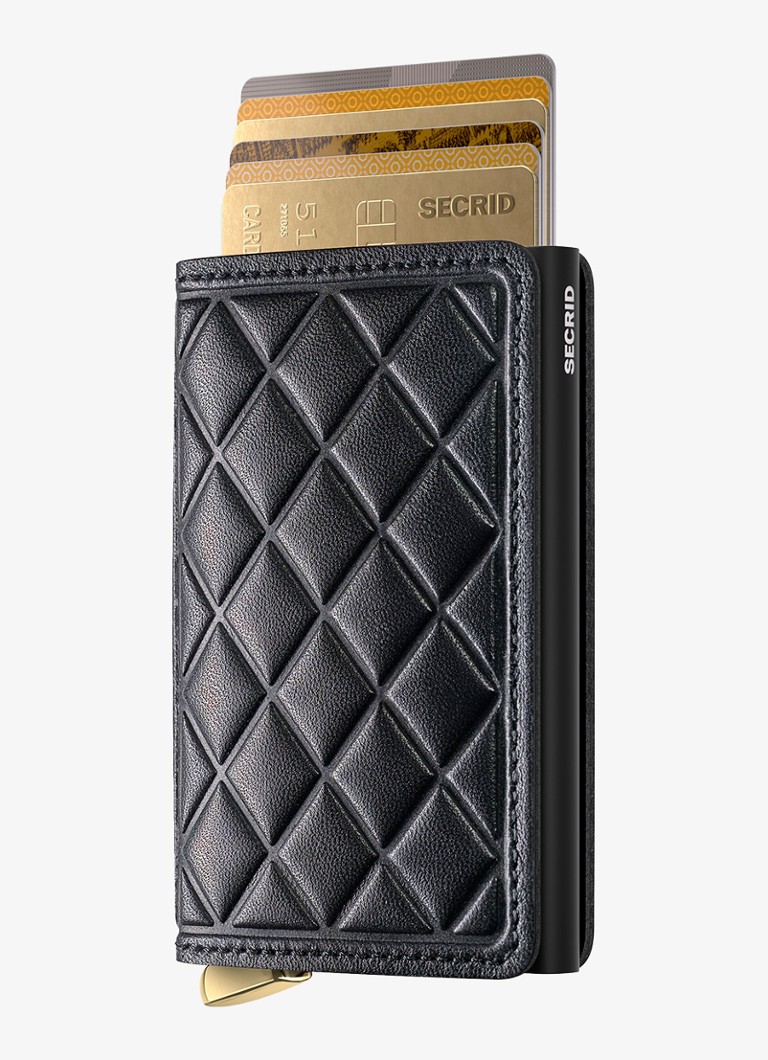 Secrid Slimwallet+ pasjeshouder van leer Zwart - Deal