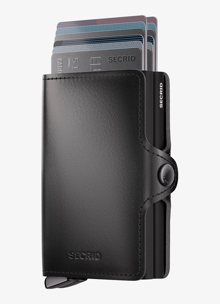 Secrid Twinwallet+ pasjeshouder van leer Zwart - Deal