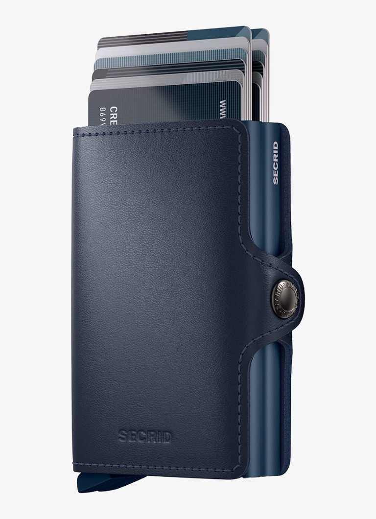 Secrid Twinwallet pasjeshouder van leer Donkerblauw - Deal