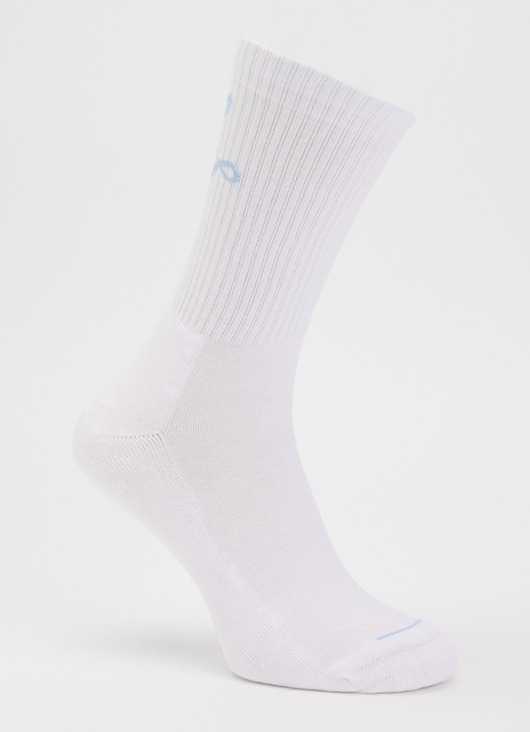 OLAF Heren Monogram sokken met logo in de kleur Wit, maat: OS