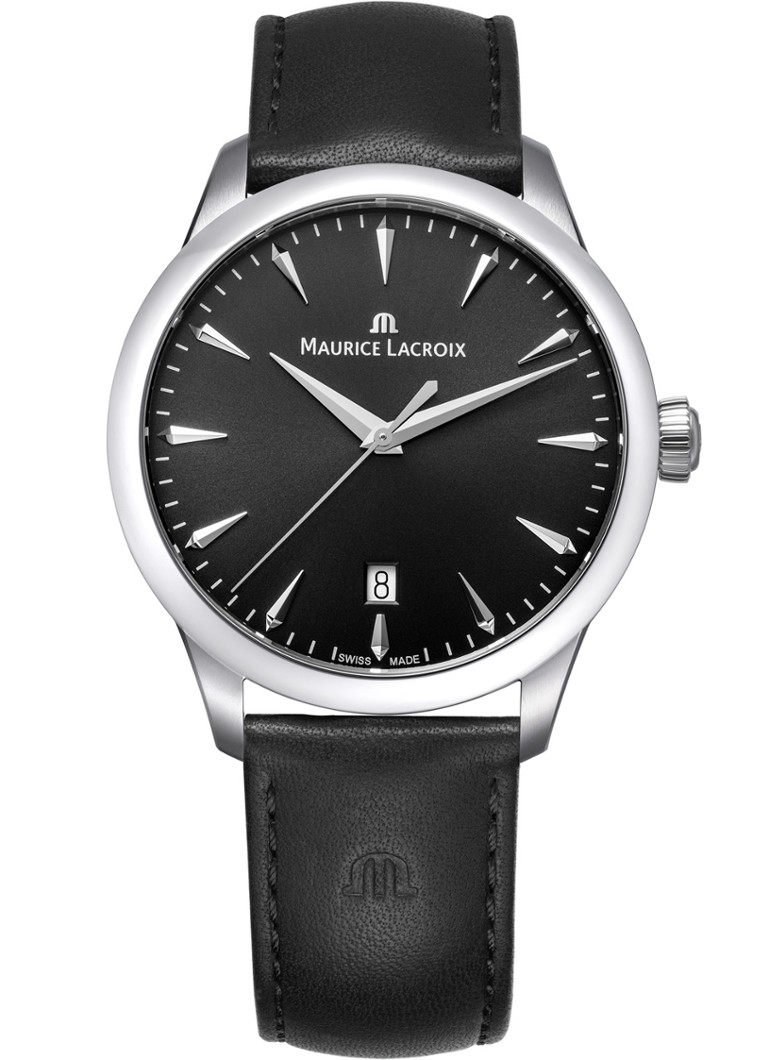 Maurice Lacroix Heren 1975 horloge 751007-SS001-330-2 in de kleur Zwart, maat: 39 mm