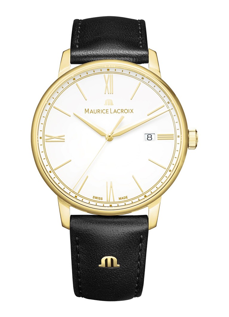 Maurice Lacroix Heren Eliros horloge EL1118-PVY01-110-2 in de kleur Goud, maat: geen maat
