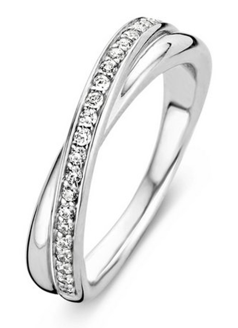TI SENTO - Milano Dames Ring van zilver met zirkonia 1953ZI in de kleur Zilver