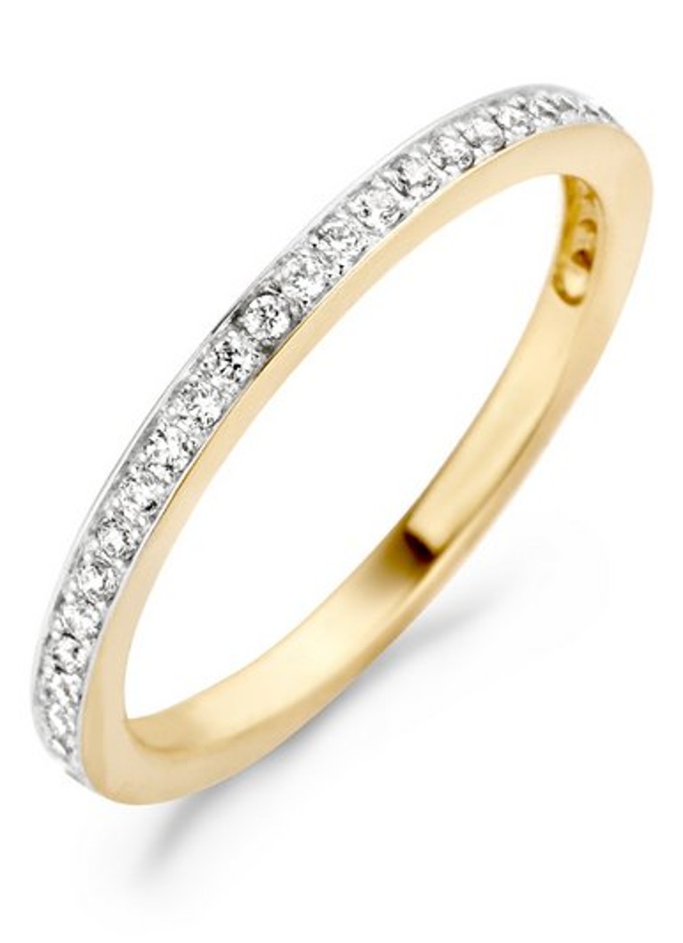 Blush Dames Ring van 14 karaat geelgoud met zirkonia 1119BZI in de kleur Geelgoud