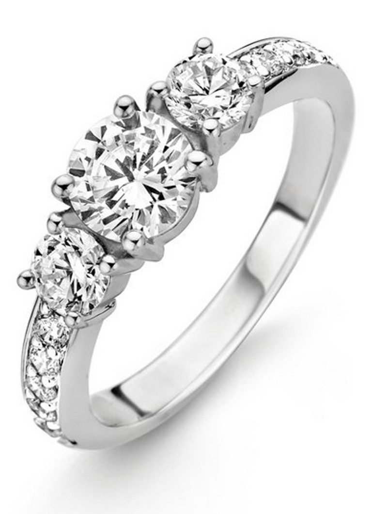 TI SENTO - Milano Dames Ring van zilver met zirkonia 12044ZI in de kleur Zilver