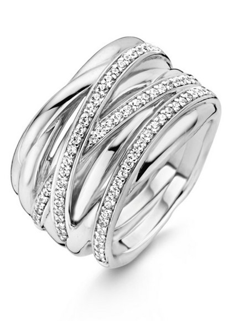 TI SENTO - Milano Dames Ring van zilver 12067ZI in de kleur Zilver