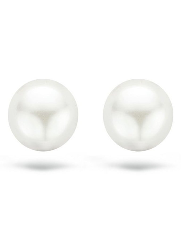 Blush Dames Oorknopjes van 14 karaat geelgoud met zoetwaterparel 7151YPW in de kleur Geelgoud
