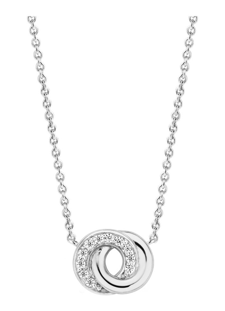 TI SENTO - Milano Dames Ketting van zilver met zirkonia 3915ZI in de kleur Zilver