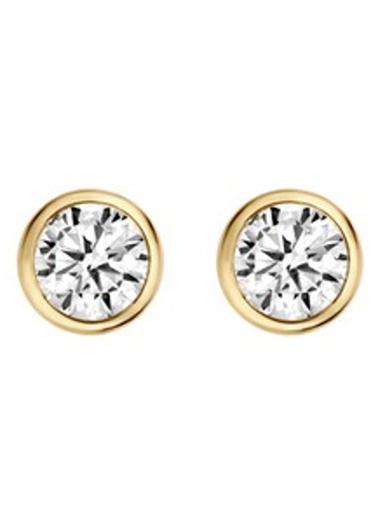 Blush Dames Oorknopjes van 14 karaat geelgoud 7257YZI in de kleur Goud