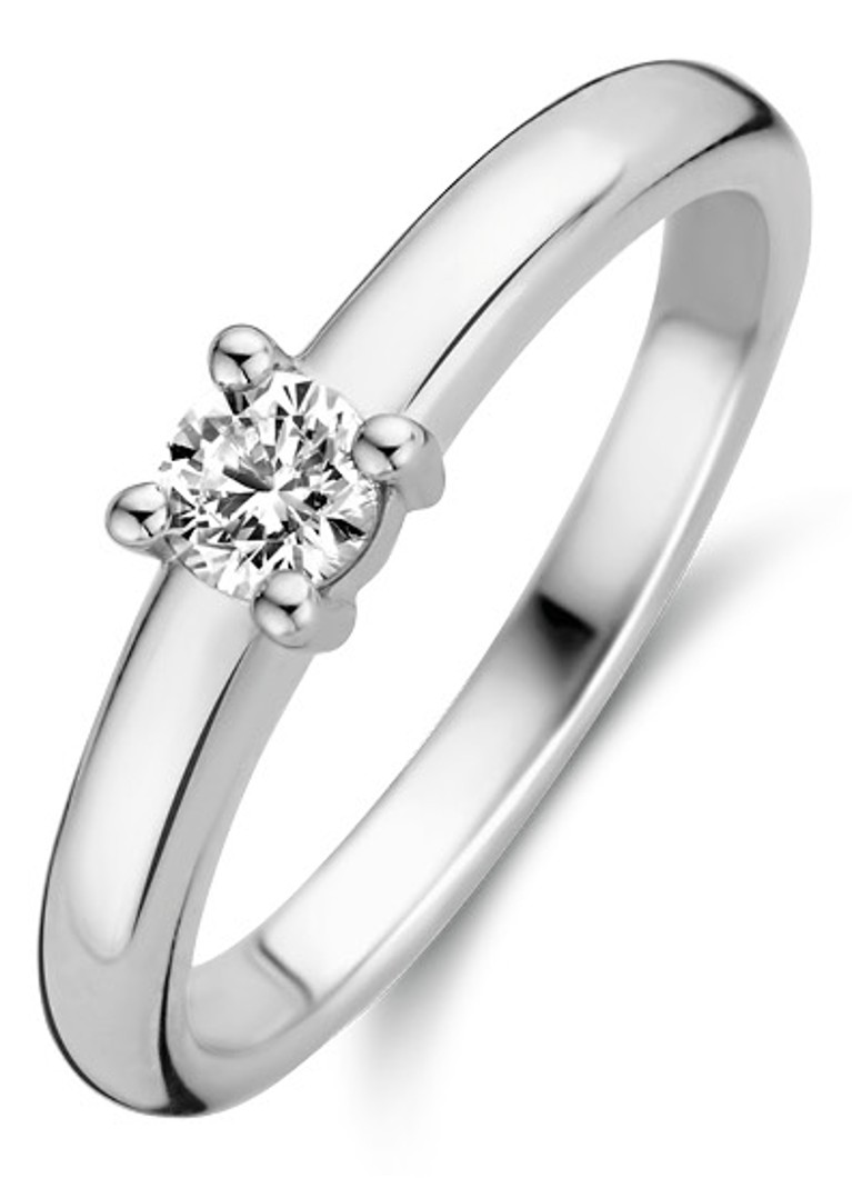 TI SENTO - Milano Dames Ring van zilver met zirkonia 12212ZI in de kleur Zilver