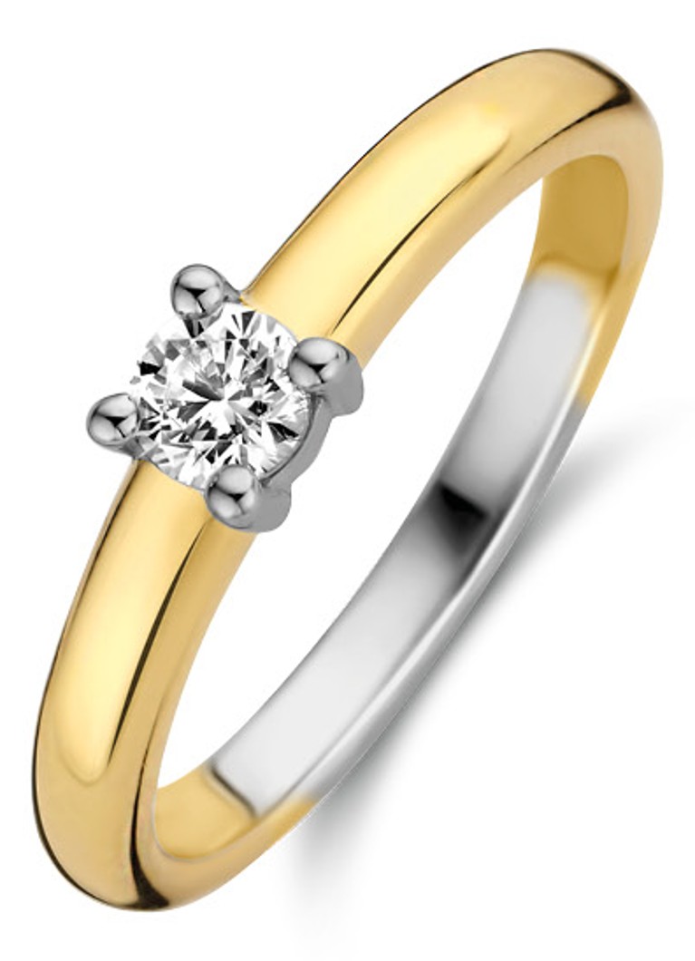 TI SENTO - Milano Dames Ring verguld met zirkonia 12212ZY in de kleur Goud