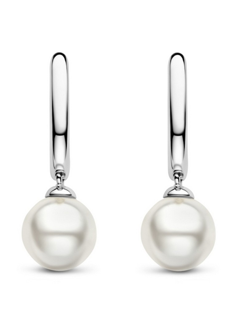TI SENTO - Milano Dames Oorringen van zilver met parel 7939PW_H in de kleur Zilver