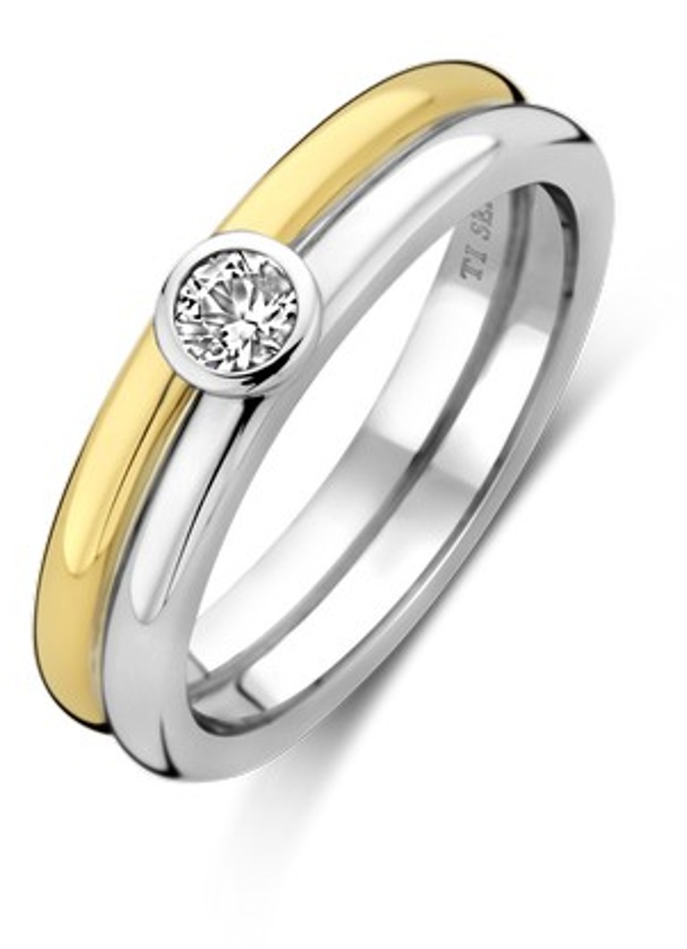 TI SENTO - Milano Dames Ring van zilver 12345ZY in de kleur Goud