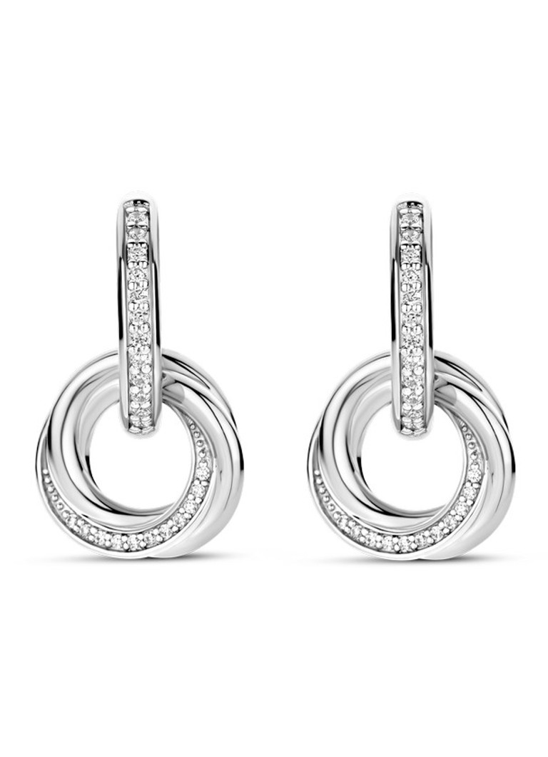 TI SENTO - Milano Dames Oorringen van zilver 7977ZI in de kleur Zilver