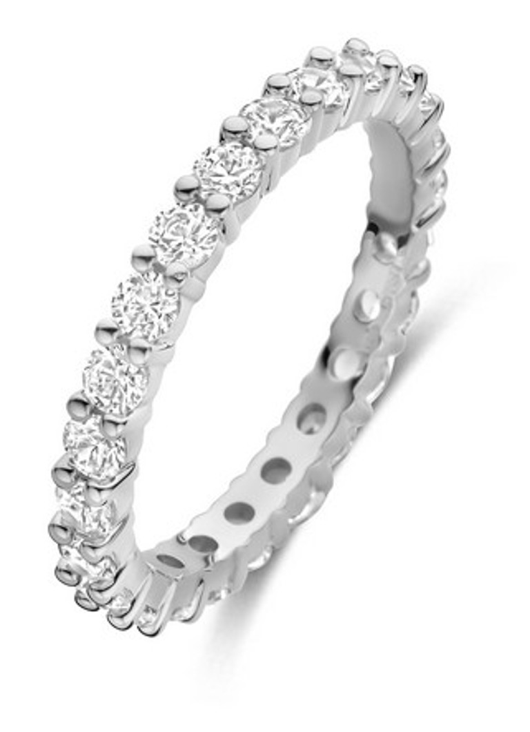 TI SENTO - Milano Dames Ring met zirkonia 12371ZI in de kleur Zilver