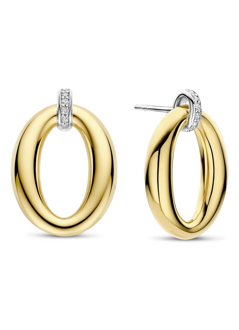 TI SENTO - Milano Dames Oorstekers verguld 78013ZY in de kleur Goud